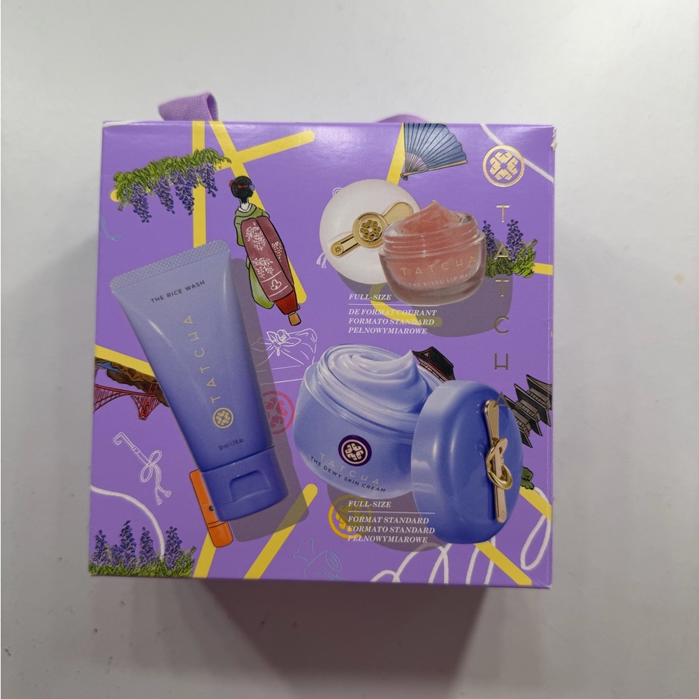 Tatcha Skincare Gift Set in Purple